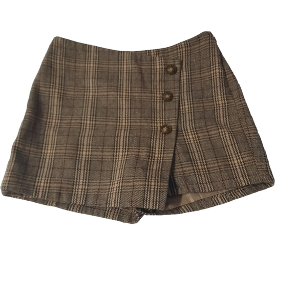 Altar'd State Pants - Altar'd State Shorts Skirt Skort Womens Size Small Brown Plaid